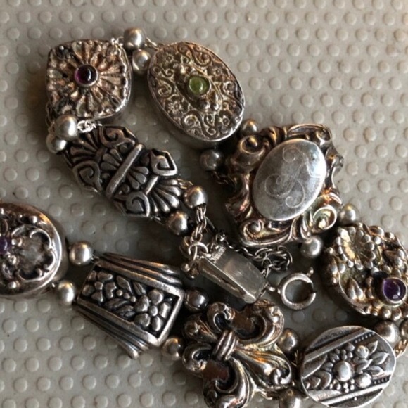 REAL RARE SHARAVESHK INDIA 925 SOLID BRACELET - Picture 4 of 6